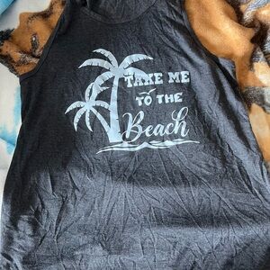 Gray Beach Tank Top